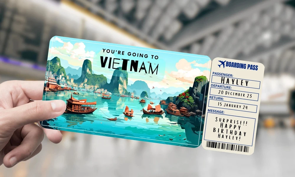 Billete de avión para viajar a Vietnam