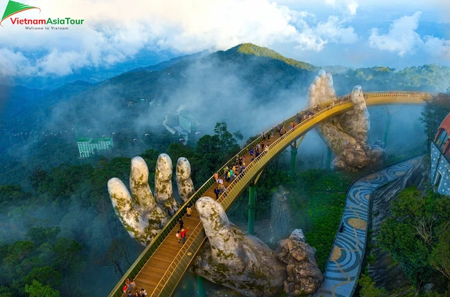 Puente Dorado Vietnam, el puente único