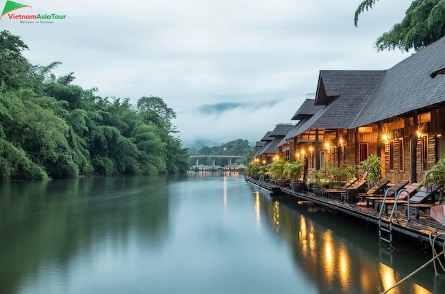 Historia se encuentra con naturaleza Kanchanaburi
