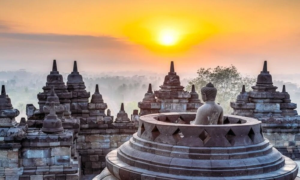 Amanecer en el templo Borobudur