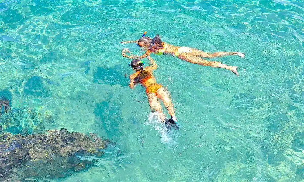 El esnórquel en playas