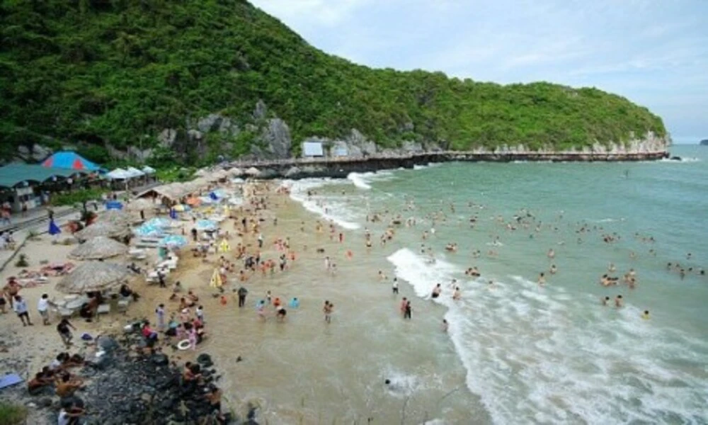 Explorar la belleza de la playa de Cat Ba