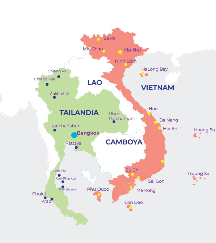 Maravillas de Tailandia y Vietnam en 15 días (TAILANDIA Y VIETNAM 15 D14N)