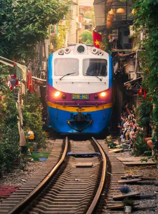 Vive la emoción con calle del tren Hanoi